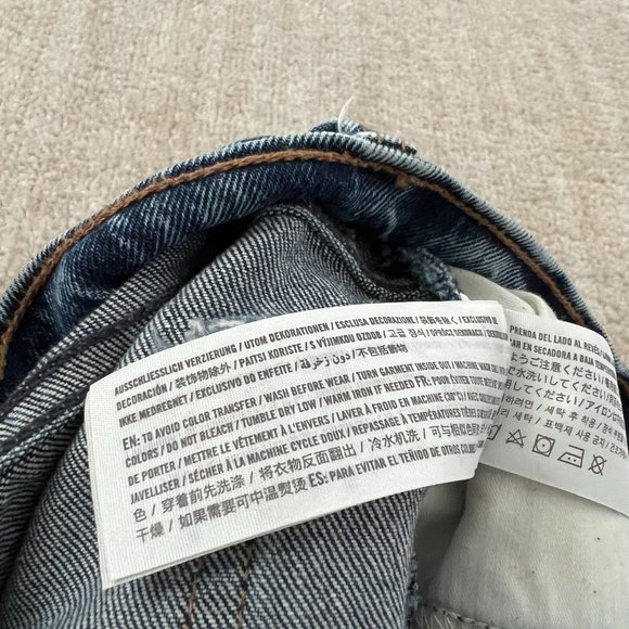 Abercrombie & Fitch High Rise Ripped Skinny Jeans 26 / 2 Blue - Picture 8 of 9